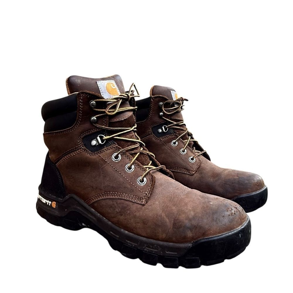 Carhartt Brown Leather Work Boots